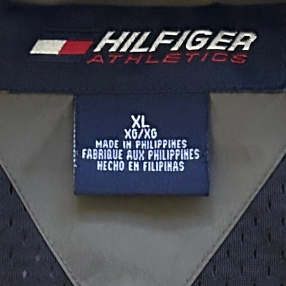 Tommy Hilfiger Men's XL Olive Green Windbreaker Jacket Retro Preppy - Picture 9 of 16